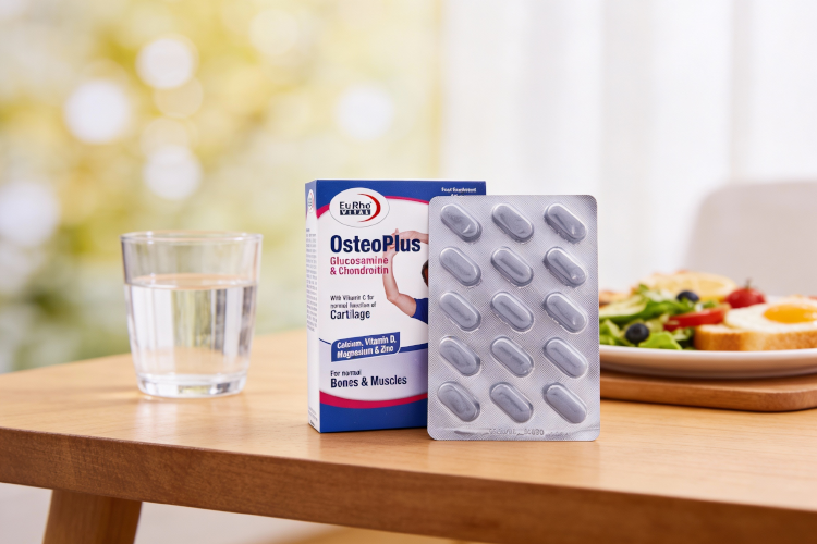 نحوه مصرف قرص استئوپلاس یوروویتال همراه غذا